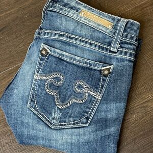 ReRock Jeans for Express size 4 Skinny‎ Low Rise Distressed Stretch
